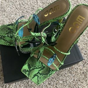 Green Ego heels